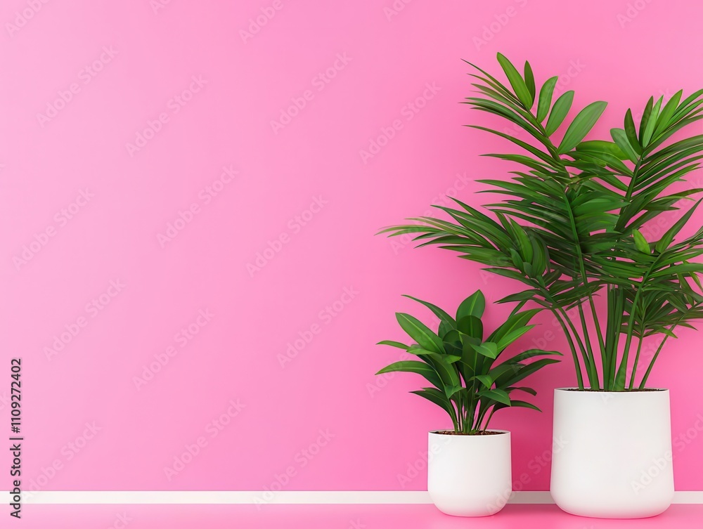 Humid air around houseplants, photosynthesis enhancing atmosphere, 3D illustration Humid air around houseplants, photosynthesis enhancing atmosphere, 3D illustration