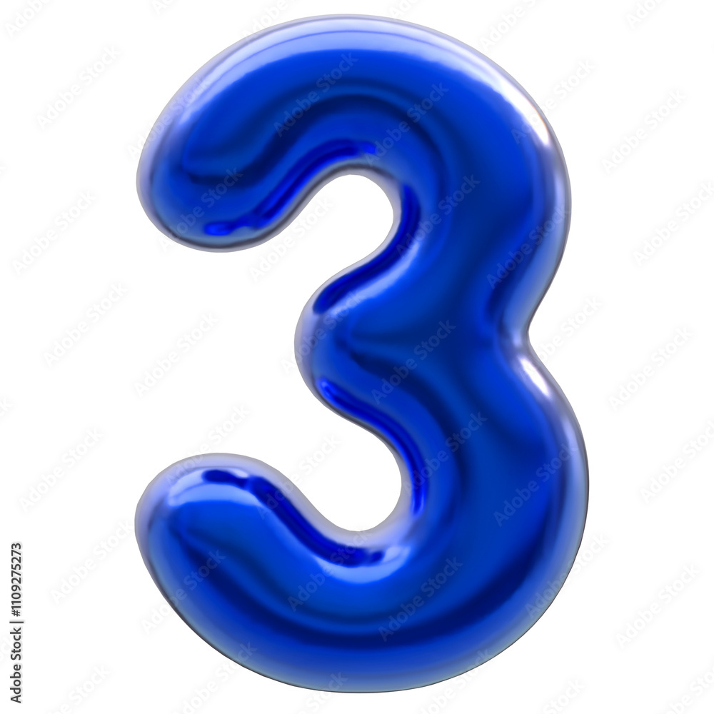 Blue Number 3 Blue Number 3