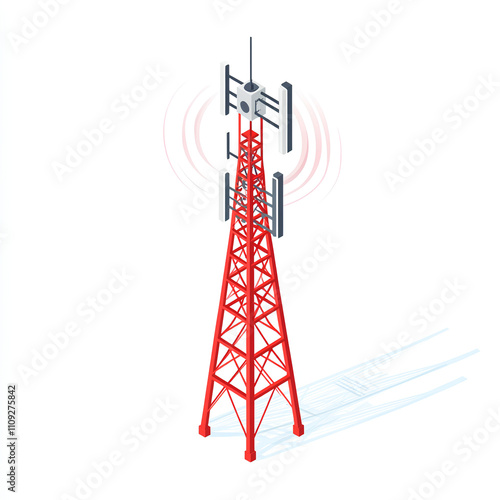 isometric signal booster tower