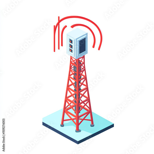 isometric signal booster tower
