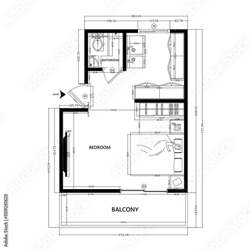 Floor plan for house 
