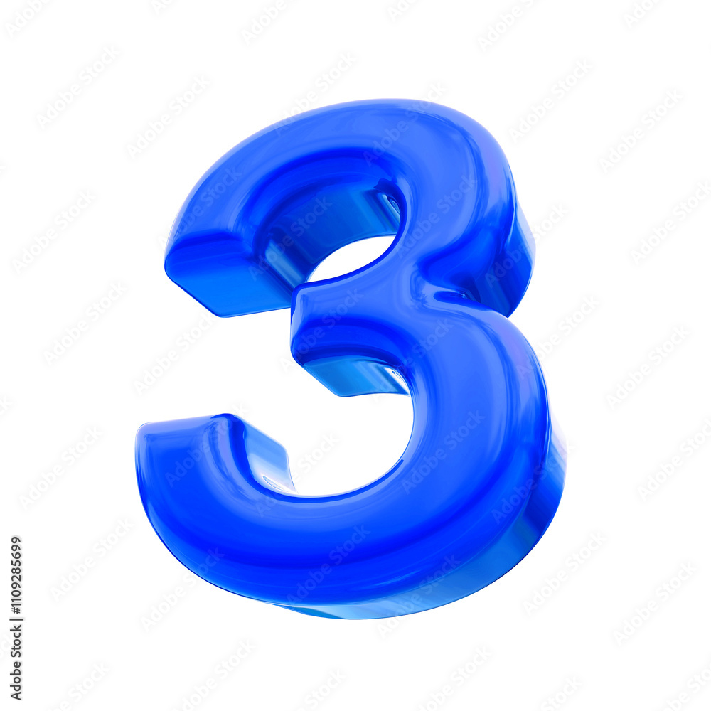 Blue Number 3 Blue Number 3