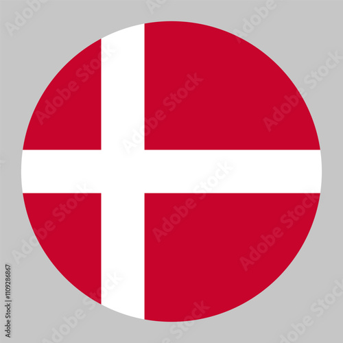 Denmark flag, circle frame, round icon Free Download Denmark flag, circle frame, round icon - GFXLoad