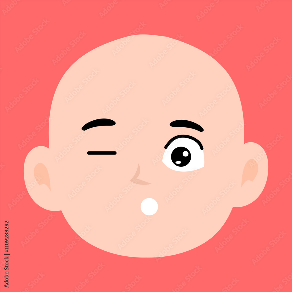 variant face expression human. bald man with many expressions cartoon character variant face expression human. bald man with many expressions cartoon character