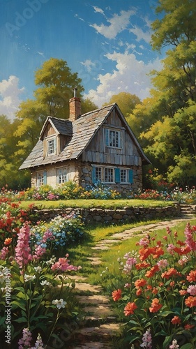 A charming weathered cottage