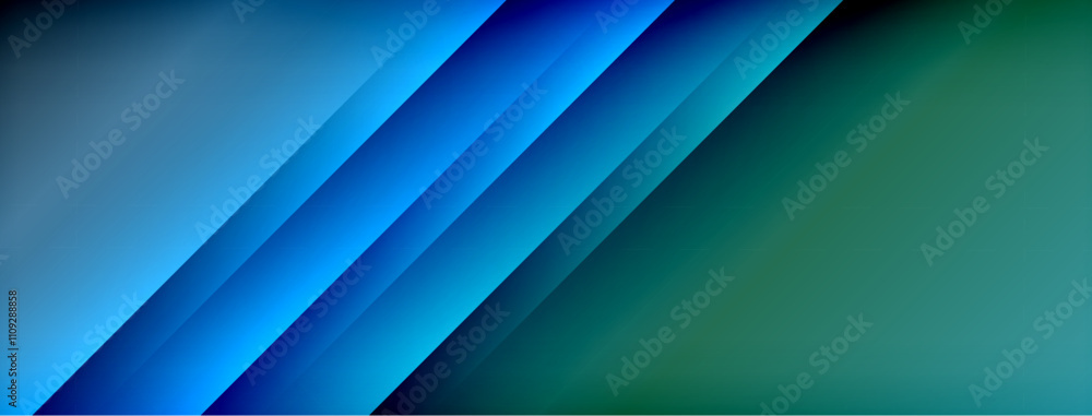 Fototapeta premium Colorful gradient with lines made of shadow and light. Creative background