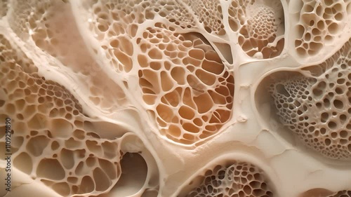 3D animation of cancellous bone structure