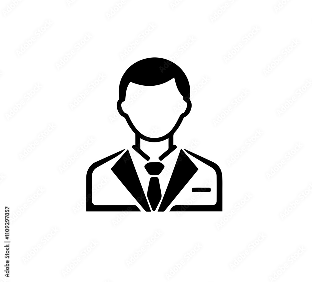 Manager Silhouette, Officer Vector Design Manager Silhouette, Officer Vector Design
