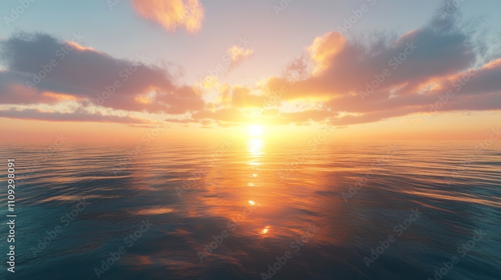 Obraz premium Sunset Over the Ocean