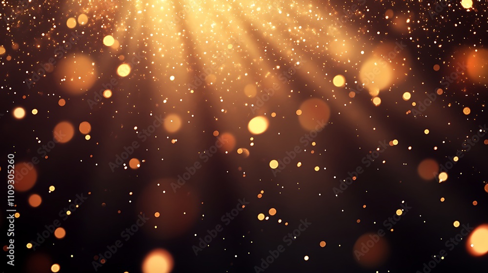 Obraz premium Festive New Year banner with fireworks and glowing text Happy New Year
