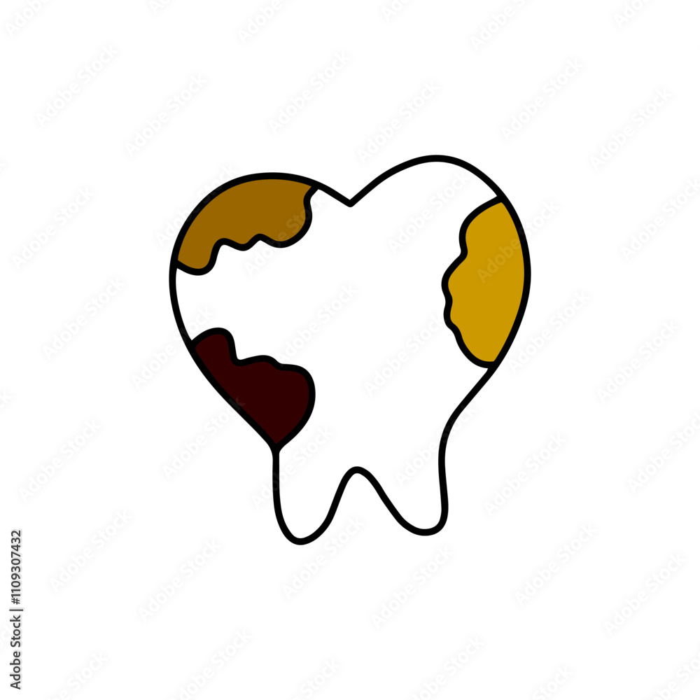 Obraz premium handrawing dentist doodles element stock design illustration