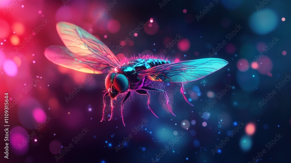 Naklejka premium Vector illustration of fly isolated on white background.