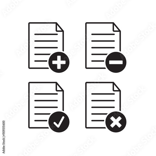 document icon , page icon vector