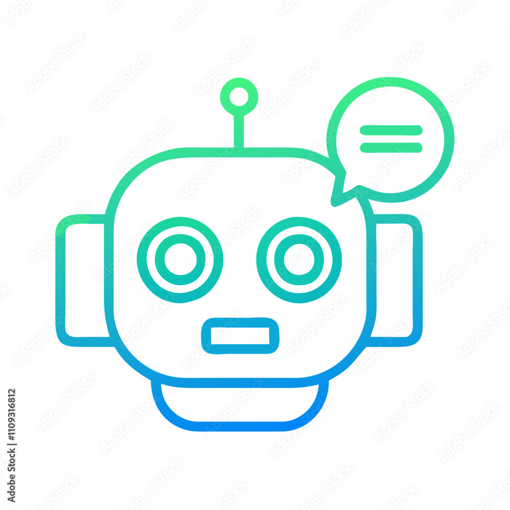 Chatbot logo icon vector Chatbot logo icon vector