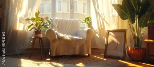 Cozy soft chairs nestled in the corner of a bright inviting room perfect for relaxation and comfort