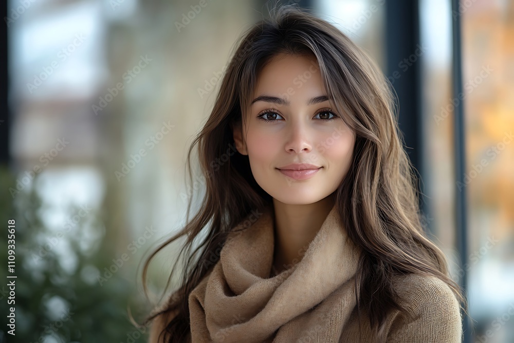 Beautiful Asian Woman Soft Makeup Gentle Lighting Beautiful Asian Woman Soft Makeup Gentle Lighting
