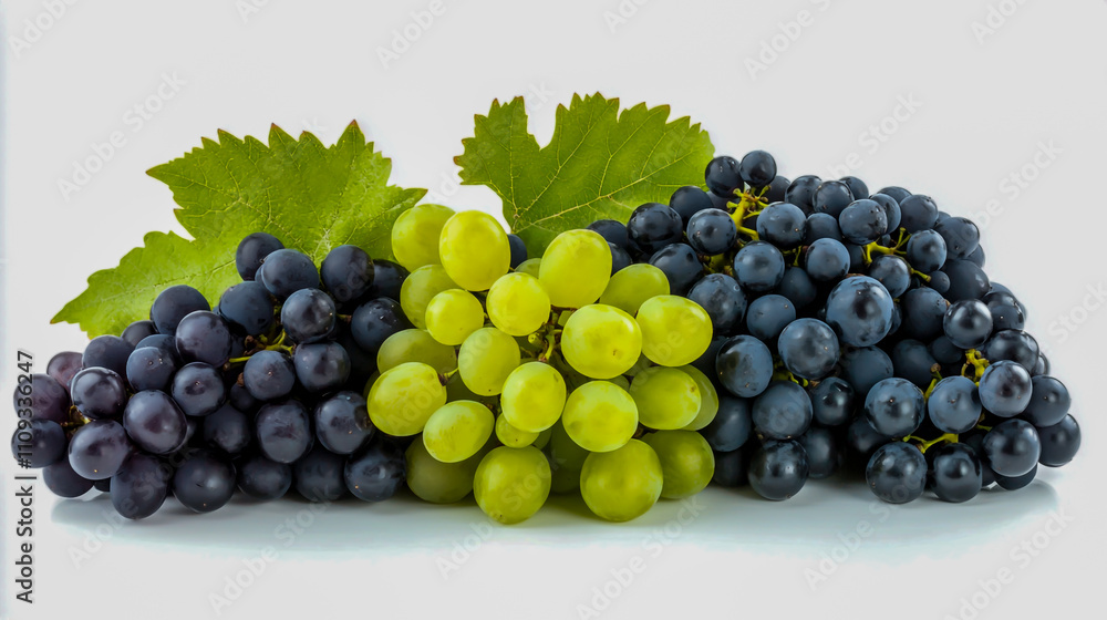 Fresh grapes isolated on a clean white background Fresh grapes isolated on a clean white background