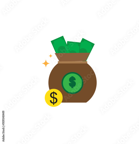 Print Money icon. Finance icon line