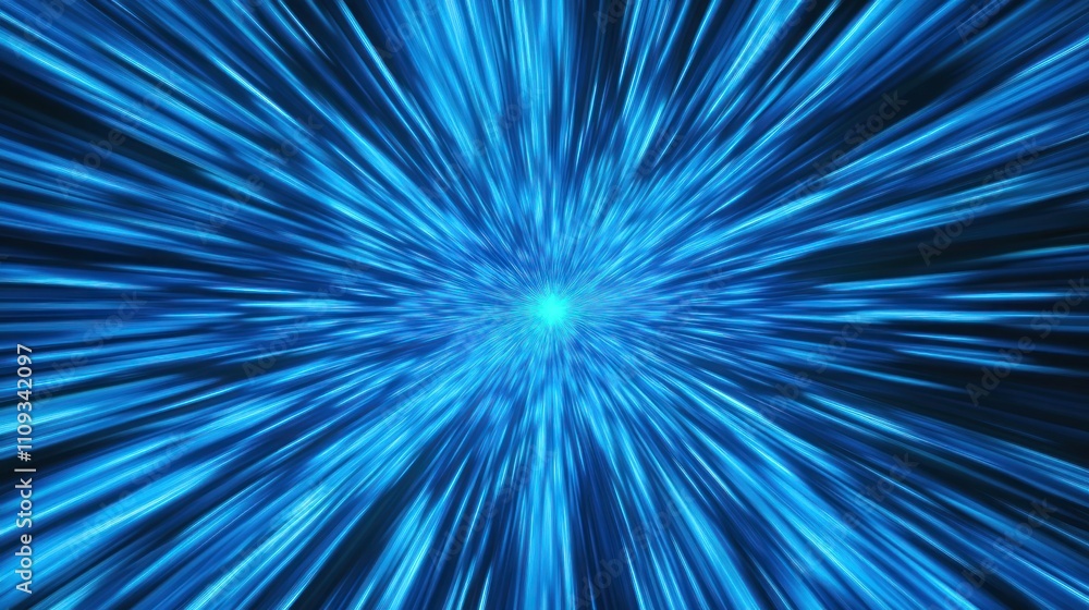 Abstract Blue Light Tunnel Abstract Blue Light Tunnel