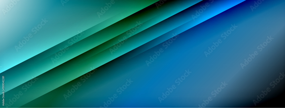Fototapeta premium Colorful gradient with lines made of shadow and light. Creative background