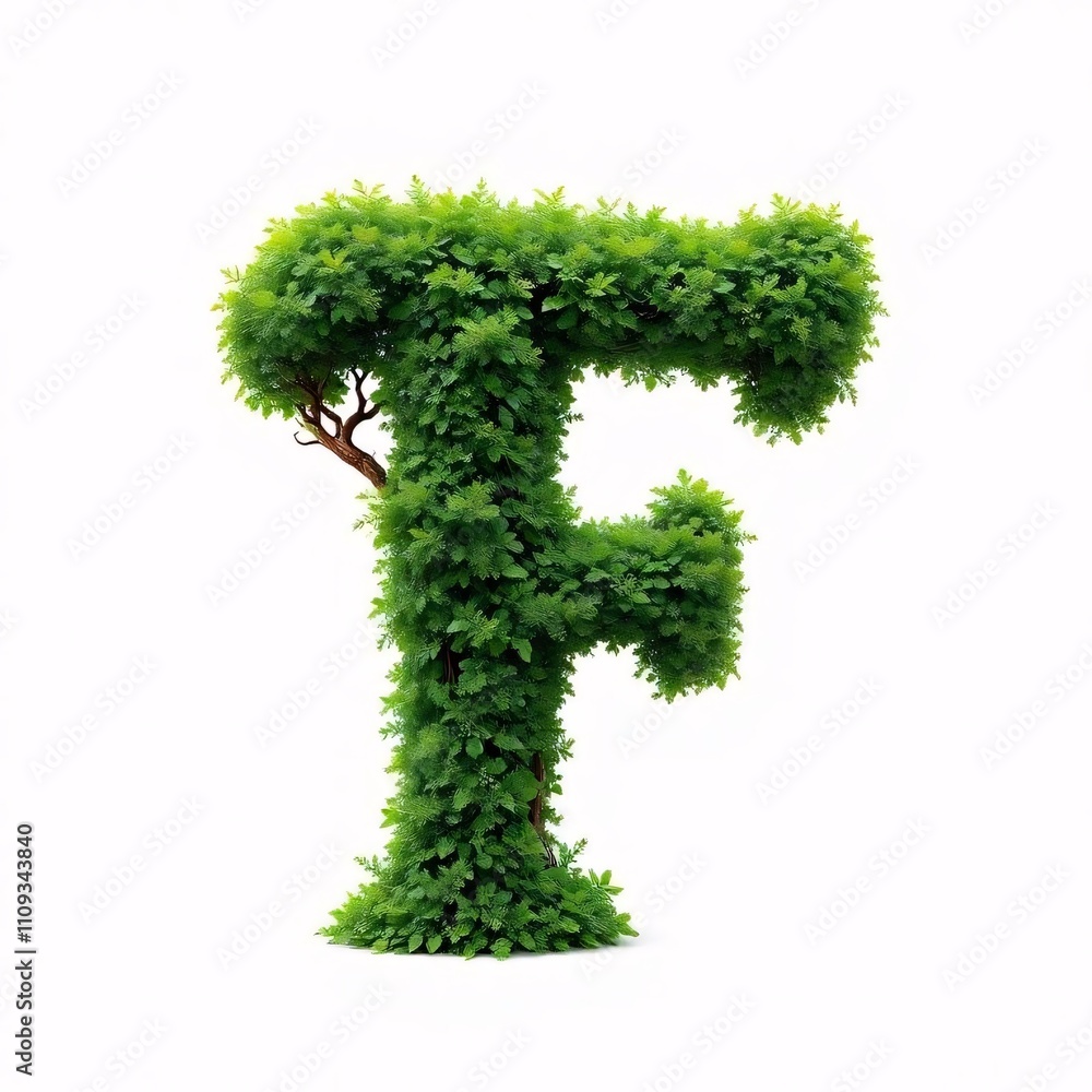 Alphabet Made of Bushes Alphabet Made of Bushes