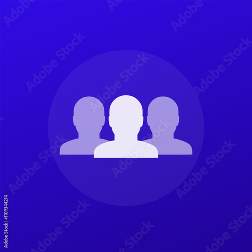 committee or council icon, transparent design