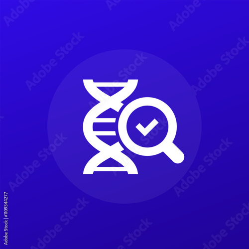 dna research and genetic testing icon
