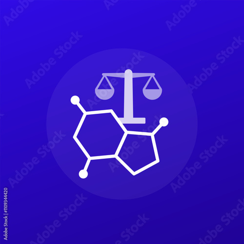 hormonal balance icon, transparent design