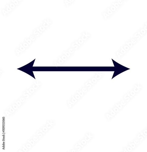 Free Download two way sign vector with simple design. double sided arrow symbol - GFXLoad