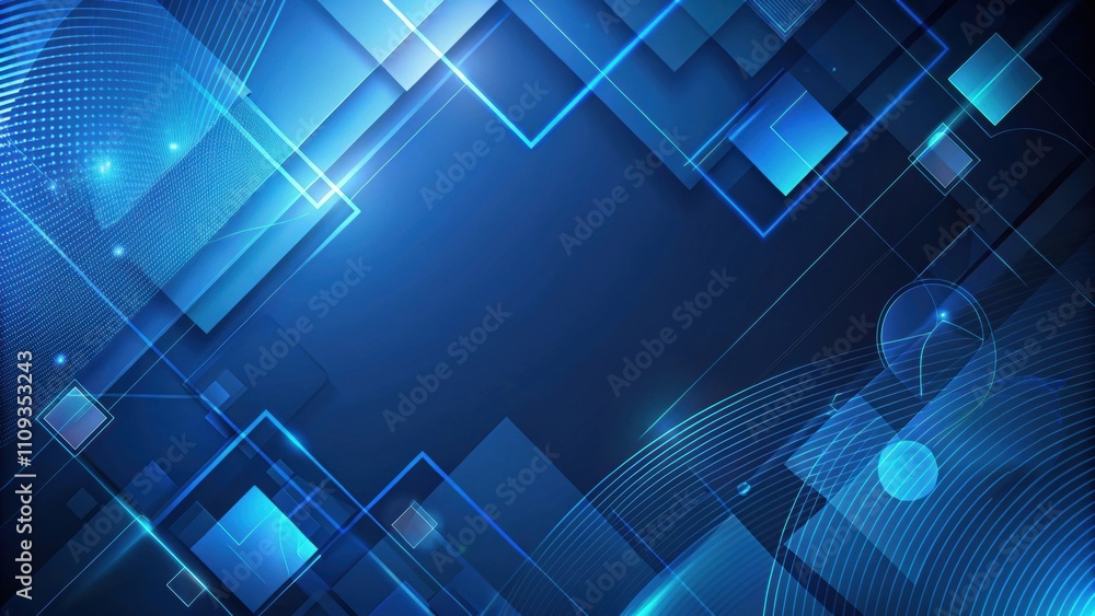 Obraz premium Dynamic modern dark blue background with abstract shapes , abstract, modern, dark blue, background, shapes, dynamic
