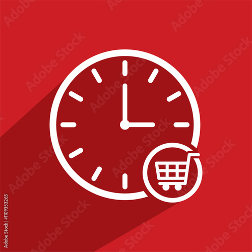 time delivery icon , shop icon