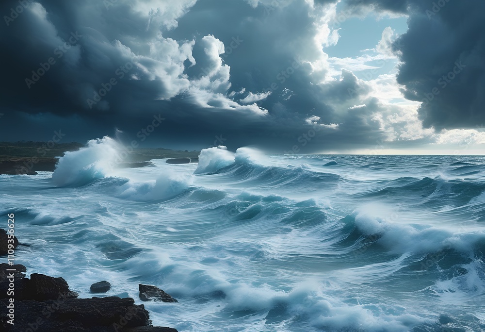 Fototapeta premium ocean storm