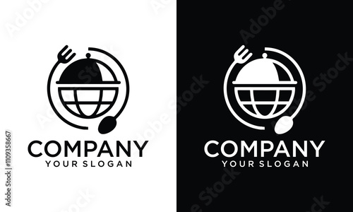 Creative World Food logo designs concept vector, Restaurant logo designs template, logo icon symbol