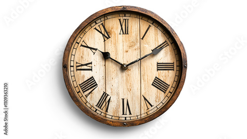 Wallpaper Mural Vintage wooden clock presentation rustic home background high solution concept for timeless elegance Torontodigital.ca