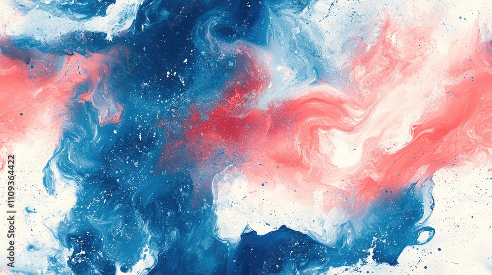 Obraz premium Seamless abstract acrylic pattern with marble effect and paint stroke texture ideal for wallpaper and creative design