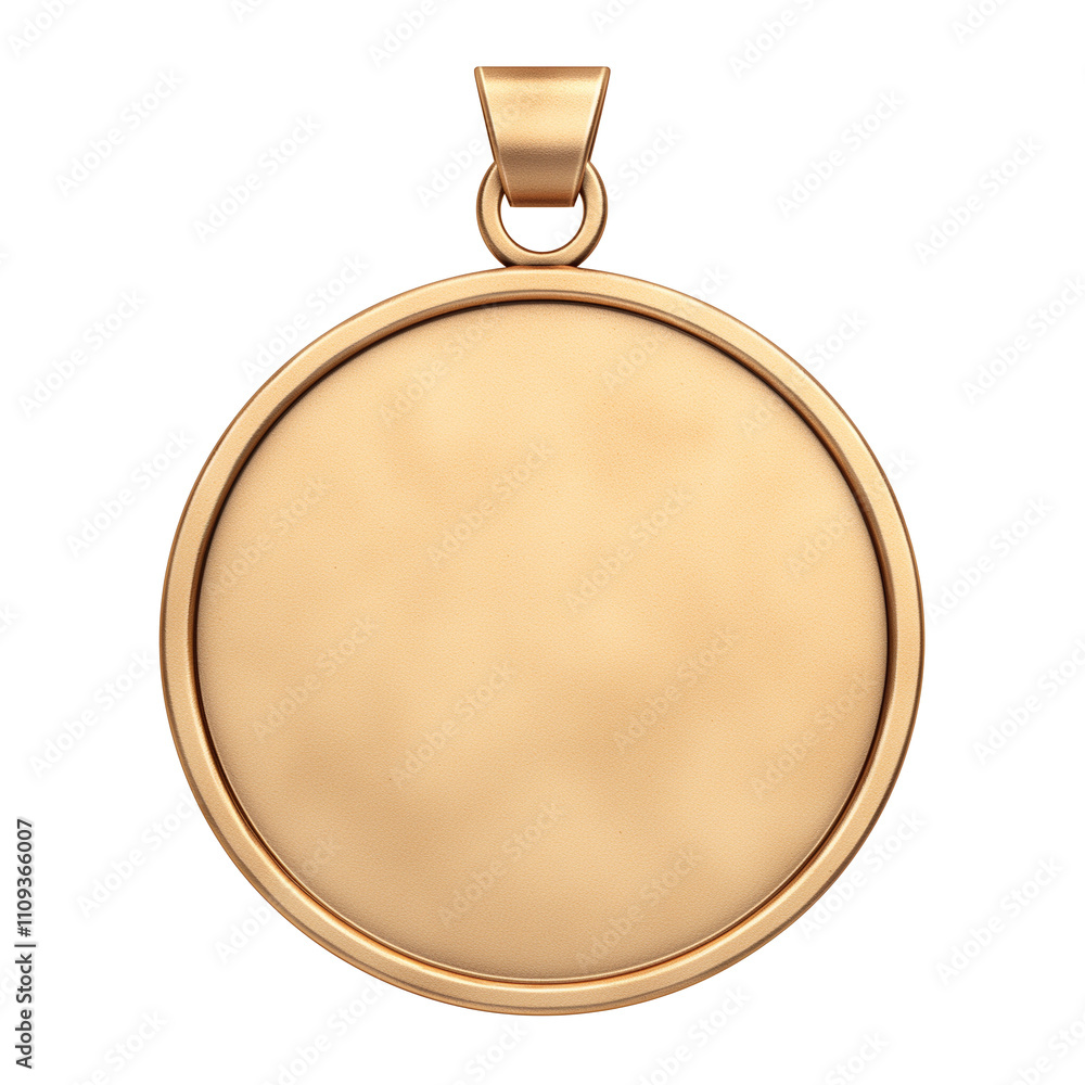 bronze medal with smooth surface and loop for hanging, isolated on white background. medal simple design highlights its metallic sheen, symbolizing achievement and recognition bronze medal with smooth surface and loop for hanging, isolated on white background. medal simple design highlights its metallic sheen, symbolizing achievement and recognition