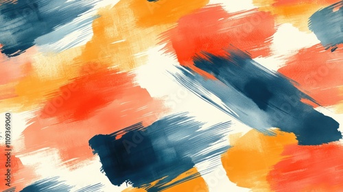 Seamless watercolor pattern featuring abstract brush strokes perfect for wallpaper design home decor