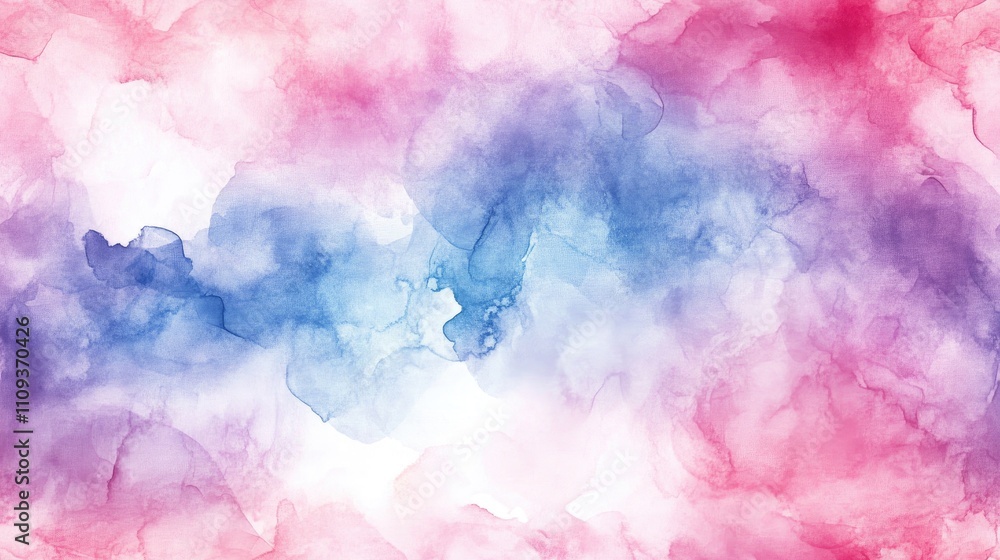 Fototapeta premium Seamless light romantic watercolor pattern with soft pastel hues ideal for textile design and beautiful decor