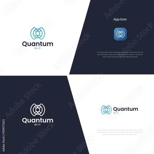 Q Gradient Communication Design Template logor   photo