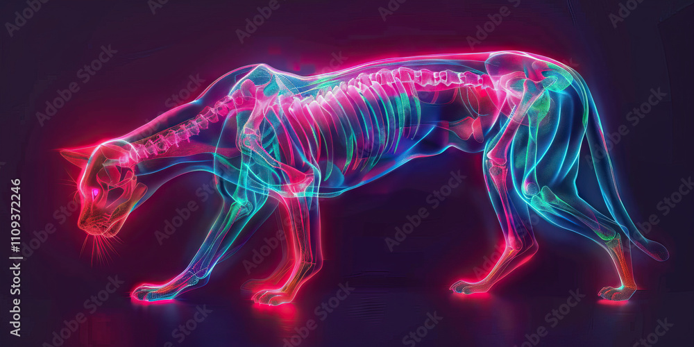Joint pain is the limping struggle of discomfort, hindering movement and agility: Illustrate an animal with joint pain, limping or showing stiffness in their movements Joint pain is the limping struggle of discomfort, hindering movement and agility: Illustrate an animal with joint pain, limping or showing stiffness in their movements
