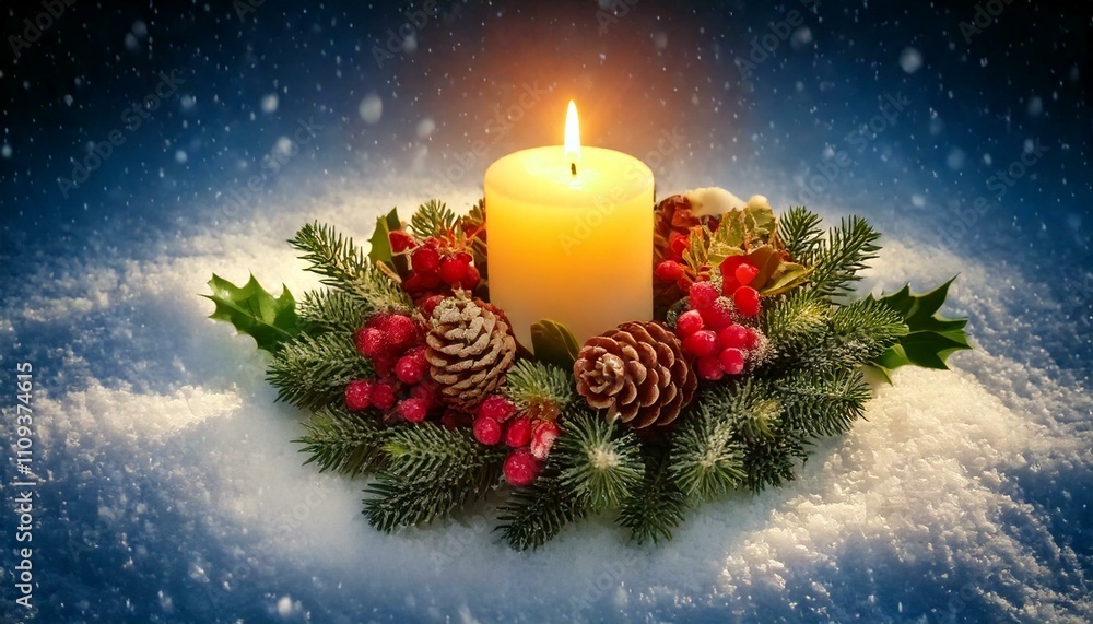 christmas decoration with candle christmas decoration with candle