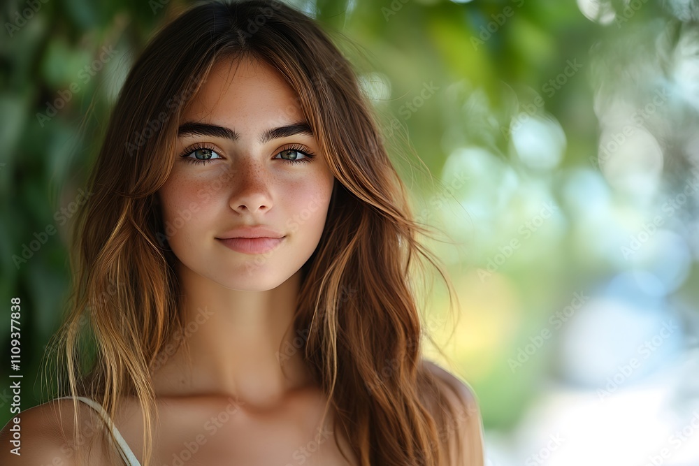 Golden Hour Glow Confident Woman Portrait Outdoors Golden Hour Glow Confident Woman Portrait Outdoors