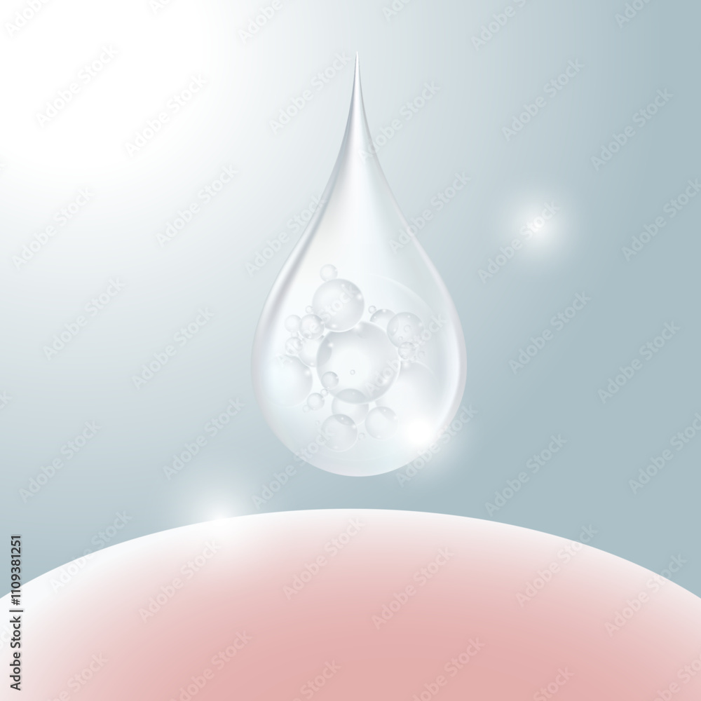 3D Collagen Skin Serum and Vitamin illustration isolated on soft color background. 3D Collagen Skin Serum and Vitamin illustration isolated on soft color background.