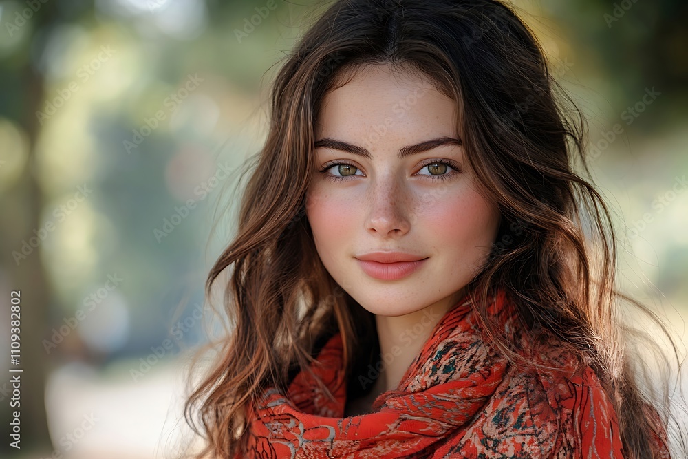 Golden Hour Woman Bokeh Portrait Gentle Blush Golden Hour Woman Bokeh Portrait Gentle Blush