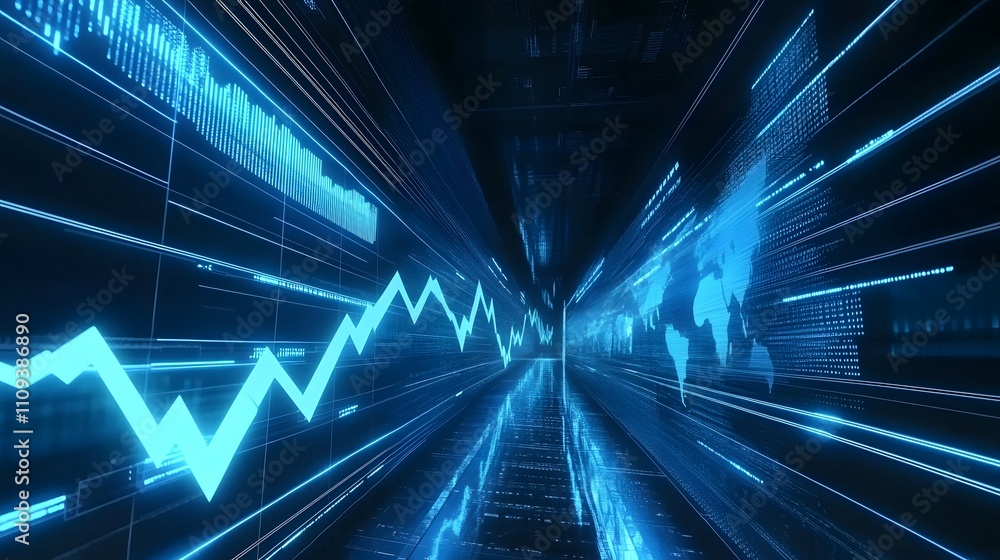 2025 business growth concept, upward charts, global market expansion, futuristic financial district, digital transformation 2025 business growth concept, upward charts, global market expansion, futuristic financial district, digital transformation