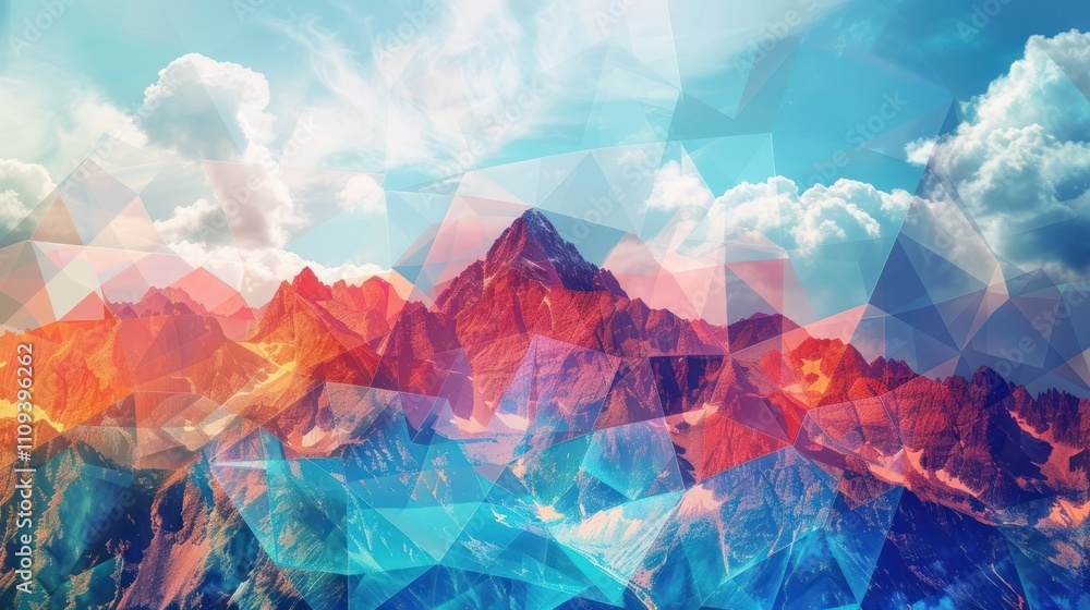 The image depicts a vibrant mountain landscape with snow-covered peaks, colorful autumn trees reflected in a tranquil lake, and a vivid blue sky, blending nature's beauty with artistic flair. The image depicts a vibrant mountain landscape with snow-covered peaks, colorful autumn trees reflected in a tranquil lake, and a vivid blue sky, blending nature's beauty with artistic flair.