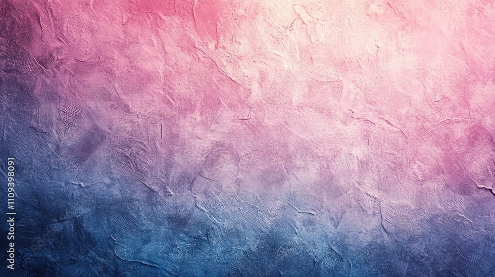 Obraz premium A vibrant, textured backdrop showcasing a gradient of pink and blue hues.