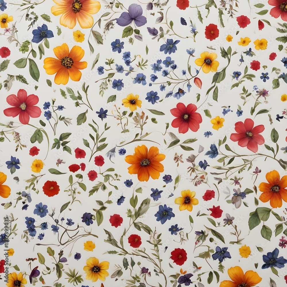 Fototapeta premium seamless floral pattern