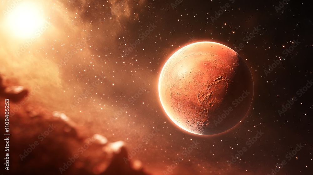 Obraz premium Red Planet Day