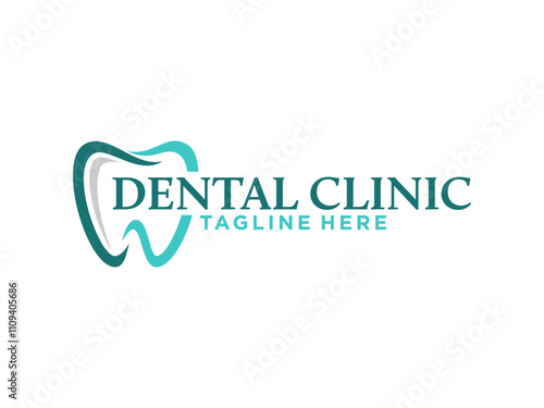 A simple and versatile logo featuring a clean, minimalist tooth design. Perfect for dental clinics, oral health professionals, or any dental-related business looking for a professional and modern 